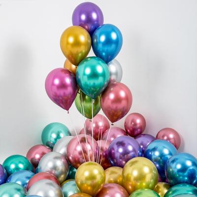 China Gift Toy YH Balloon Supplier Thicken 10 Inch 2.2g Metallic Balloons Party Decorations Globos Cromados for sale