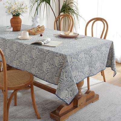 China Polyester Waterproof And Oilproof Household Cloth Table Cloth Rectangular Tablecloth for sale