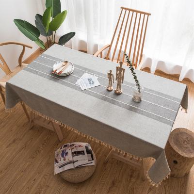 China Factory Direct Waterproof Rectangle Tablecloth Design Dining Room Decorative Tablecloth for sale