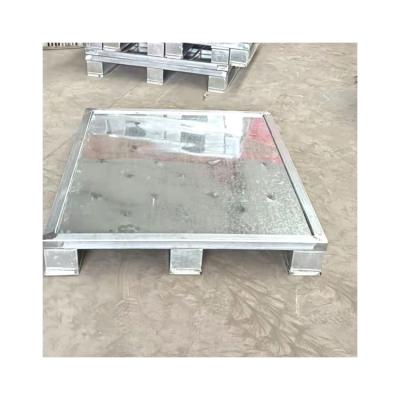 China Non-standard double-sided reinforcement custom pallets/customizable original factory box pallet steel wholesale trash can for sale