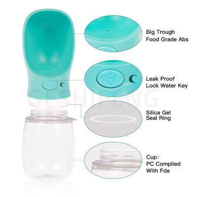 China Sustainable Drop Shipping 350ml/500ml Portable Pet Water Cup Pet Bottle Water Dog Water Bottle for sale