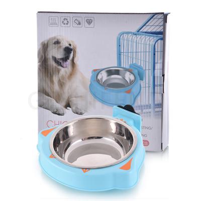 China Slow Pet Sustainable Pet Ball Dog Drop Shipping Steel Bowl Dog Feeder for sale