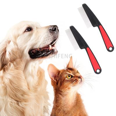 China Drop Stocked Shipping Wholesale Pet Comb Cat Hair Remover Pet Dog Grooming Brush for sale