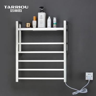 China Electric Heated Heater TARRIOU Stainless Steel Towel Rack With Shelf for sale