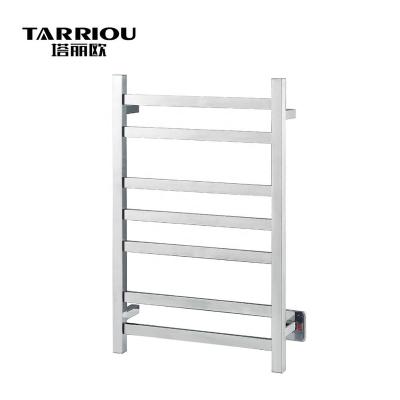 China TARRIOU Heater Stainless Steel Bathroom Ladder Heated Towel Rail With Switch for sale