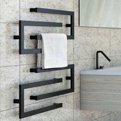 China NEW Black Electric Heated Heater TARRIOU Towel Rail Rack Heater for sale