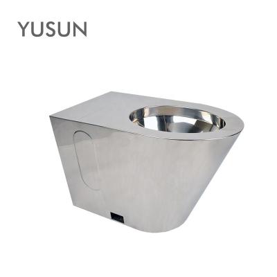 China Concealed Beach 304 Stainless Steel Prison Jail Cell Toilet for sale