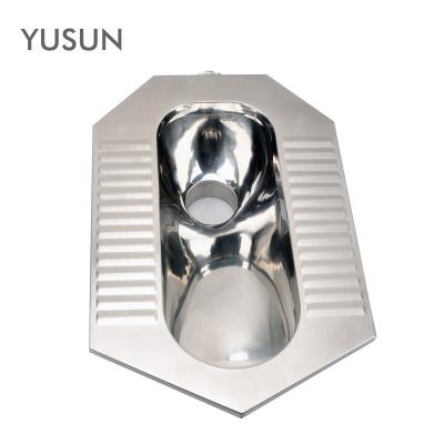 China Without Fender 304# Stainless Steel Pan Stainless Steel Squat Toilet for sale