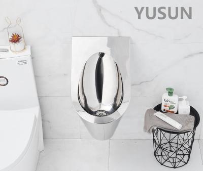 China Sensor Urinal YUSUN Floor Standing Wall Mounted Stainless Steel Toilet Urinal Bowl For Male for sale