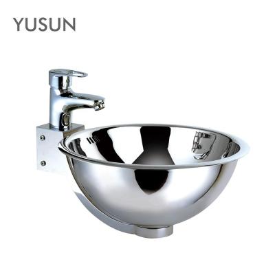 China YUSUN Modern Sanitary Ware Modern Stainless Steel Bathroom Sink Wall Mounted for sale