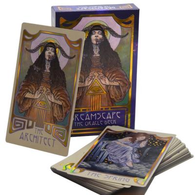 China Cheap Wholesale Paper Fashion Dreamscape Oracle Tarot Cards Printing Decks for sale