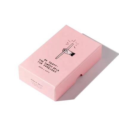 China Custom cheap reusable playing paper printing tarot wad card box paper for sale