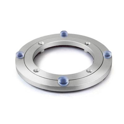 China Lazy Susan Bearing Heavy Duty Aluminum Alloy Turntable Bearing Swivel Plate Smooth Running Design for sale