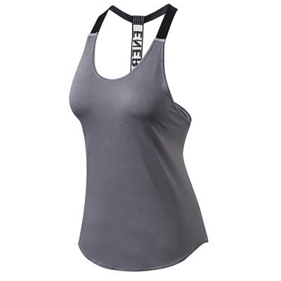 China OEM Women Gym Yoga Antibacterial Empty Tank Top for sale