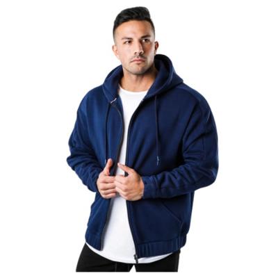 China Wholesale Custom Viable Clean Logo Men Blank Oversized Cotton Sweatshirt Hoodie With Zipper for sale