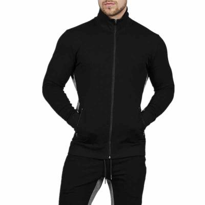 China Bodybuilding Training Anti Shrink Mens Gym Running Active Hoodie Jacket With Zipper for sale