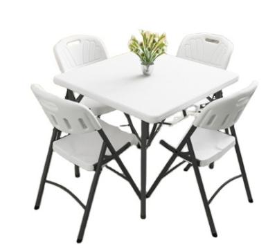 China Chair set foldable outdoor dining and event dining table office plastic chairs and tables for sale