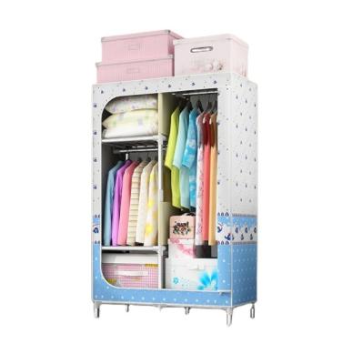 China Durable Household Products Iron Popular Wardrobe Bedroom Modern Clothes Organizer Design for sale