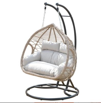 China Best Quality Free Sample Long Working Life Rattan Egg Hanging Swing Chair With Stand for sale