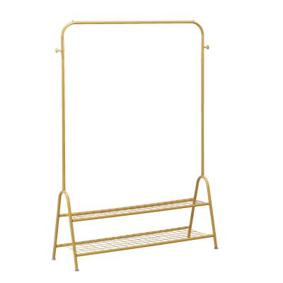 China Eco-friendly material coat hanger rack clothes hat rack gold metal coat hangers for clothes for sale