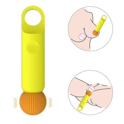 China 10-frequency vibration mode/IPX6 waterproof 10 frequency Mini Powerful Av Wand Massager Cheap Rechargeable Personal Vibration Massager for Woman for sale