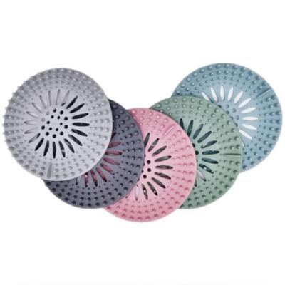 China flexible & Durable Hot Sale Sink Strainer Filter Basket Floor Drain Protector Hair Catcher Stopper Sink Drain Mat for sale