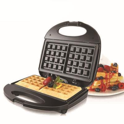 China 750W Home 220V Outdoor Breakfast Non Stick Non Stick Stainless Steel Electric Waffle Maker for sale