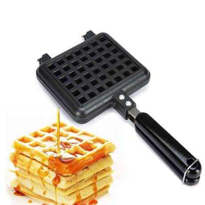 China Non-stick Baking Baking Cake Oven Manual Waffle Maker Breakfast Egg Mold Outdoor Home Kitchen Non Stick Waffle for sale