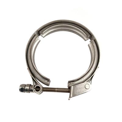 China General Industry V-Band Exhaust Flange Factory Made Accessories 4 Inch 304 3 Years Stainless Steel Barrel Hardware Holds Spot Welding for sale