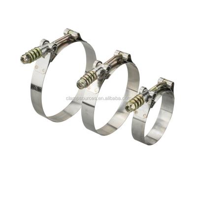 China Heavy Duty High Quality American Style T-bolt Loaded Spring Clamp Pipe Clamp Pipe Clamp for sale