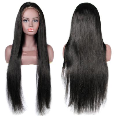 China No tangle & No shedding factory dropshipping human remy cuticle aligned brazilian hair full lace wig 32 inch for sale