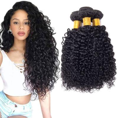 China No tangle & No Ends Factory Price Thick Shedding Cuticle Aligned Water Wave Hair , Raw Indian Hair Unprocessed Virgin for sale