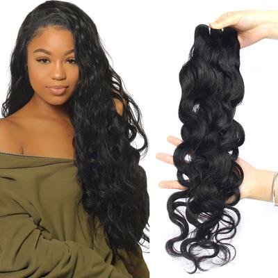 China No tangle & No Shedding Cheap Soft Smooth Natural Wave Artificial Hair No Tangle Shedding No Shedding 100 Virgin Hair Sellers for sale