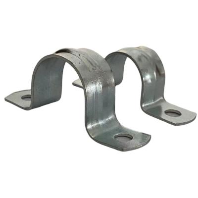 China Metric Type Pipe Clamps Saddles Pipeline Pipe Clamp Carbon Steel U Clamps for sale