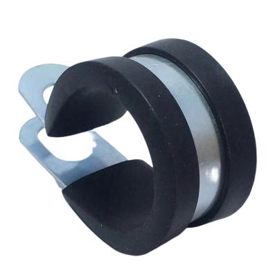 China Pipe Clamps EPDM Rubber Lined Pipe Clamps Stainless Steel Pipe Clamps for sale