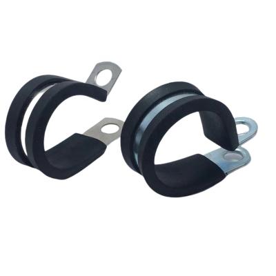 China Connection P Clip With EPDM Electrical Cable Hose Clamp Rubber Rubber for sale