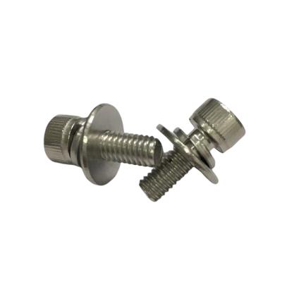 China Hex Pan Cup Head Socket Bolts Machine Screws With Two-Pieces Joint Stainless Steel Style for sale