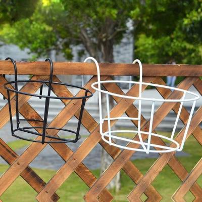 China Garden Decoration Iron Flower Pot Rack Display Garden Flower Hanging Shelf for sale