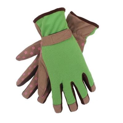 China Protective Gardening Work Equipment Oxford Printed Outdoor Protective Gloves Gardening Gloves for sale