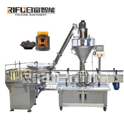 China Fully Automatic GARMENT Spice Powder Packing Filling Machine Dry Cans Bottling Filler Spice Powder Filling Packing Machine for sale