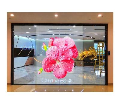 China Indoor 3D Led Display Transparent Glass Screen Panel DJ Led Video Wall for sale