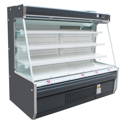 China Commercial Single-temperature Supermarket Drinks Small Refrigerator Display Fridge Merchandising Freezer Showcase for sale