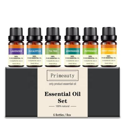 China Skin Revitalizer High Quality 100% Pure Therapeutic Grade 10ml Lavender Essence 6 Pack Aromatherapy Essential Oils For Diffuser Relaxation Soothing for sale