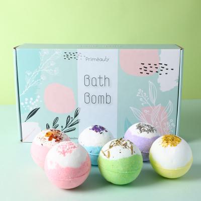 China Fizzies Handmade Bath Bombs Fizzies Foundation Cleansing Effect Wonderful Home Spa Bath Bombs Set 12pcs Aromatherapy BathBombs for sale