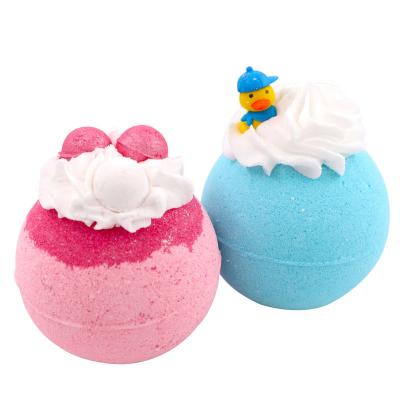 China Wholesale bath fizzies base cleaning bubble kids shea butter vegan handmade duck 160g big natural toy bath bomb for sale