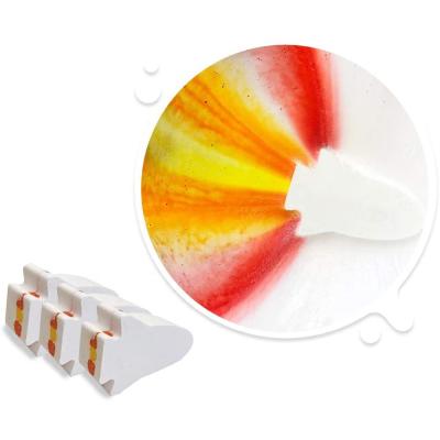 China Hot Selling Bath Base Cleaning Suppliers Wholesale Natural Organic Scented Colorful Kids Bubble Rocket Rainbow Bath Bomb for sale