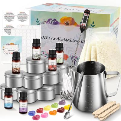 China Make Your Own Scented Candles Art Craft Adults Full Beginners Set Including Shuttle Art DIY Soy Wax Kit Candle Making Deliveries for sale