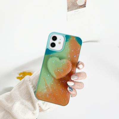 China Reliable Silicone Gel Anti-fall Lovers Ring Holder Quality Rubber Phone Case For Iphone11/12/12Pro/12Pro Max for sale