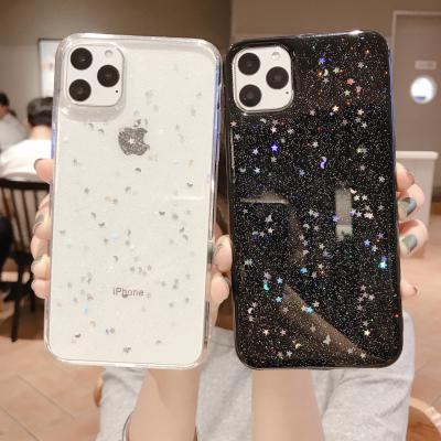 China Bling Designer Shockproof Luxury iPhone 11 Glue Diamond TPU Drip Back Cover For iphone 12 for sale