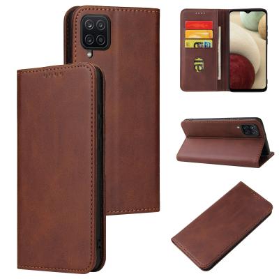 China Anti-drop Leather Full Protect Back Cover Phone Case For Samsung Galaxy a12 Phone Case for sale